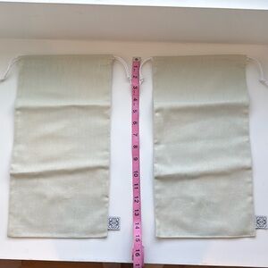 Loewe canvas shoe dust bags